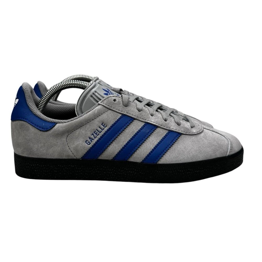 Adidas Originals Gazelle Grey Collegiate Blue Shoes IH3815 Men's Sizes 8.5 -10